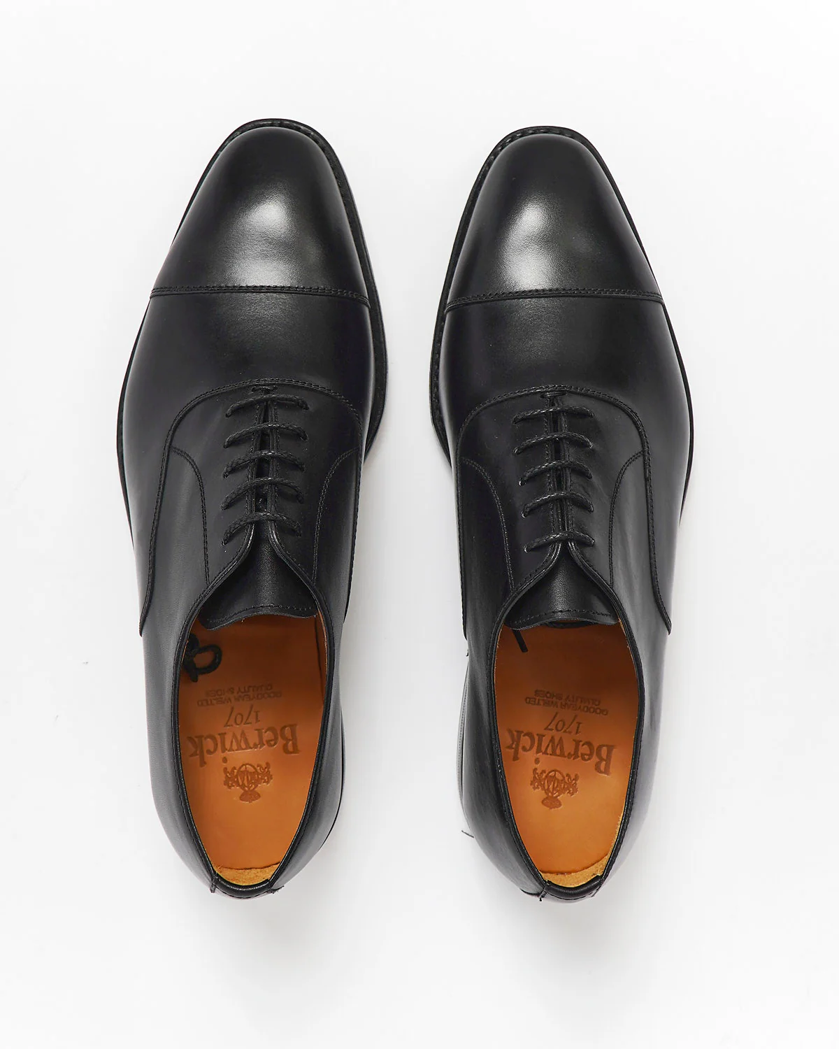 Black Cap Toe Oxford Dress Shoe - Image 10