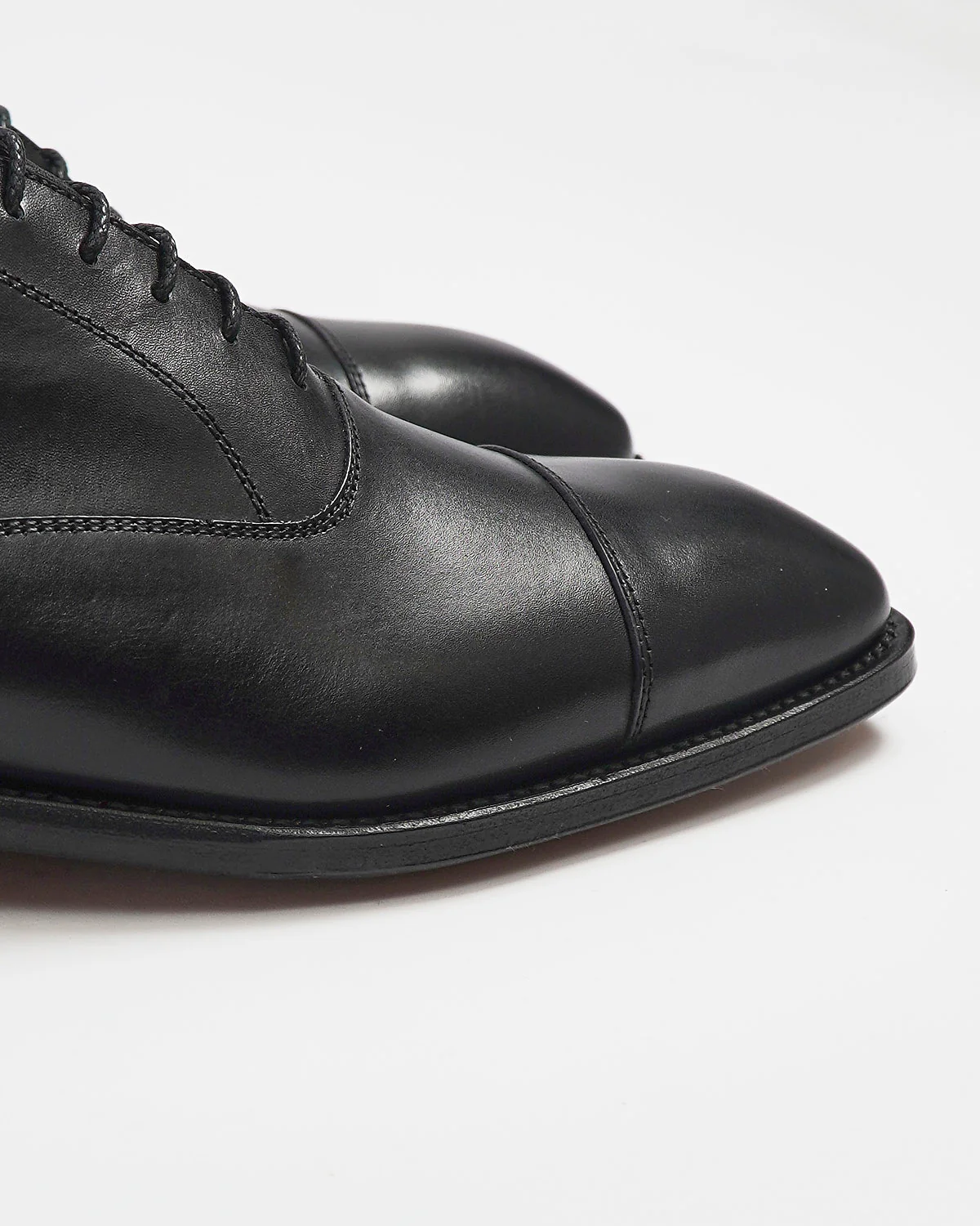 Black Cap Toe Oxford Dress Shoe - Image 5