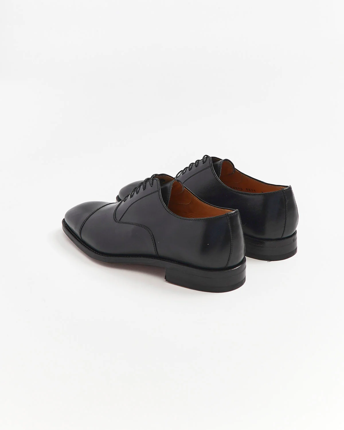 Black Cap Toe Oxford Dress Shoe - Image 7