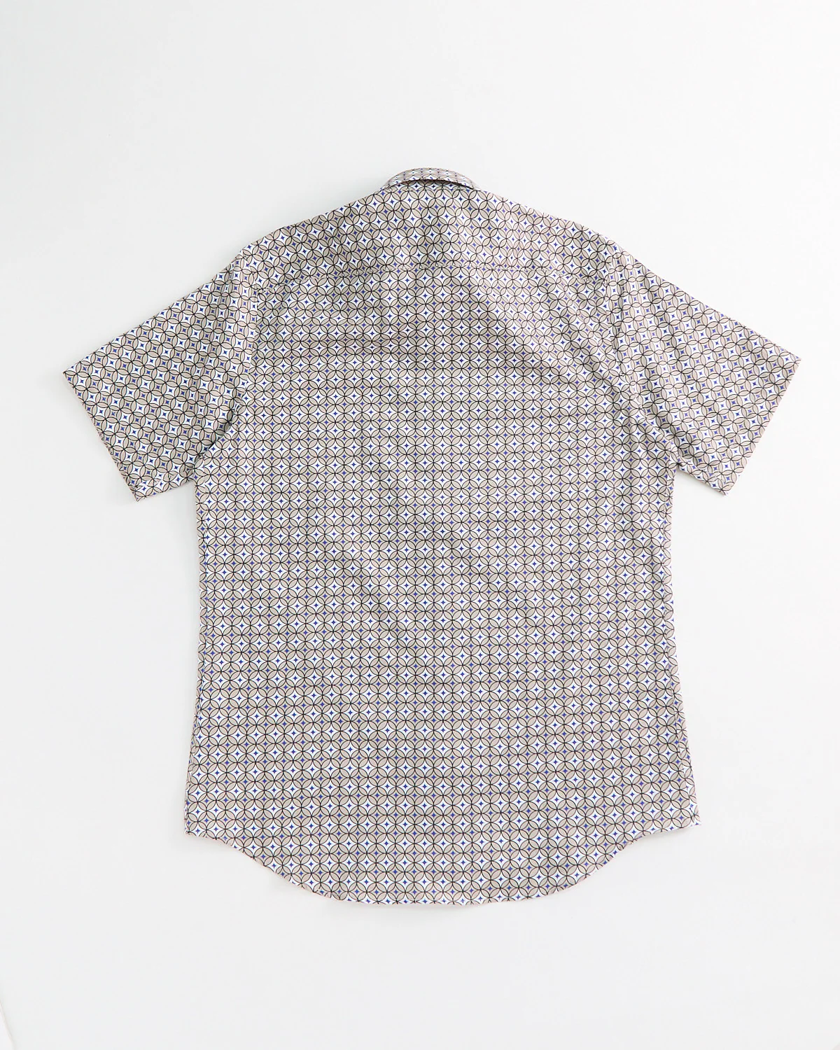 Circles & Stars Print Cotton Short Sleeve Shirt - Image 6