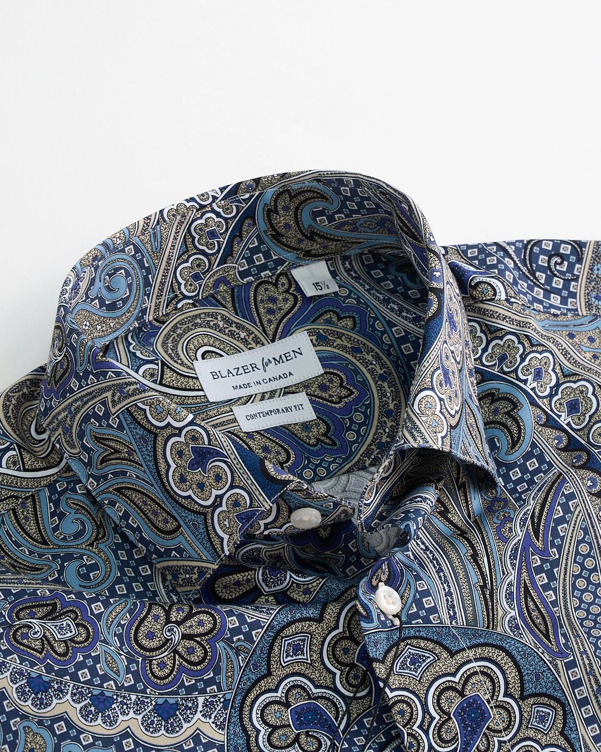 Opulent Paisley Print Cotton Short Sleeve Shirt - Image 4