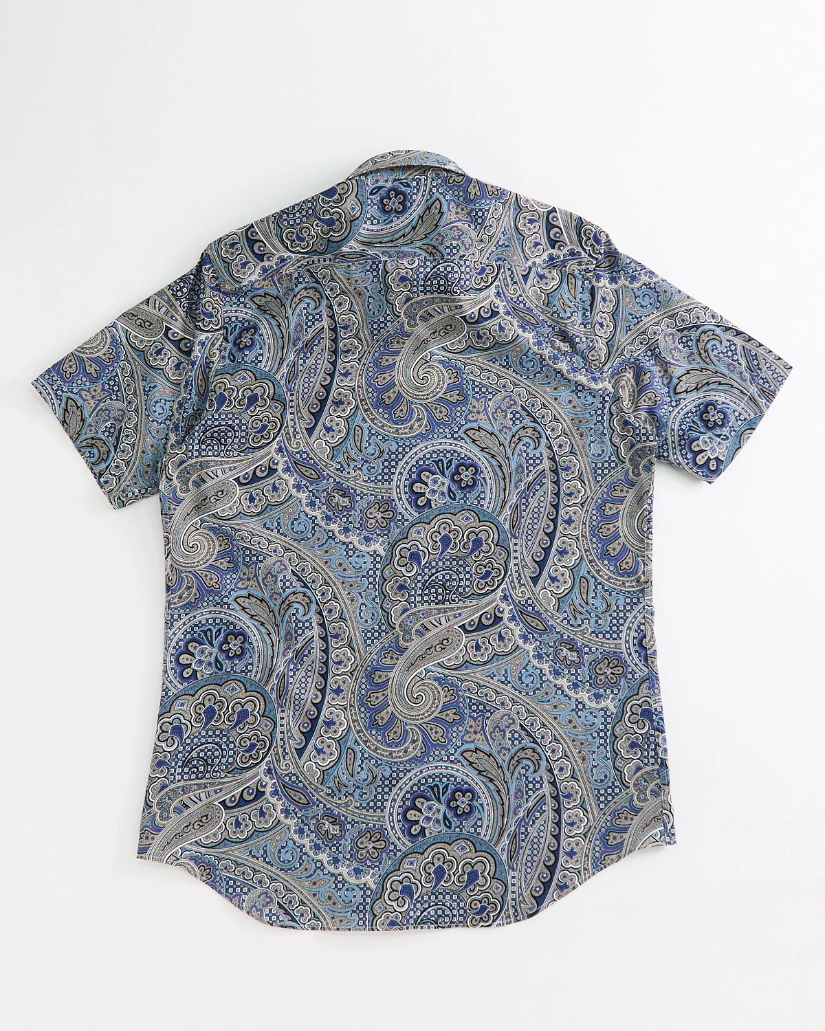 Opulent Paisley Print Cotton Short Sleeve Shirt - Image 6
