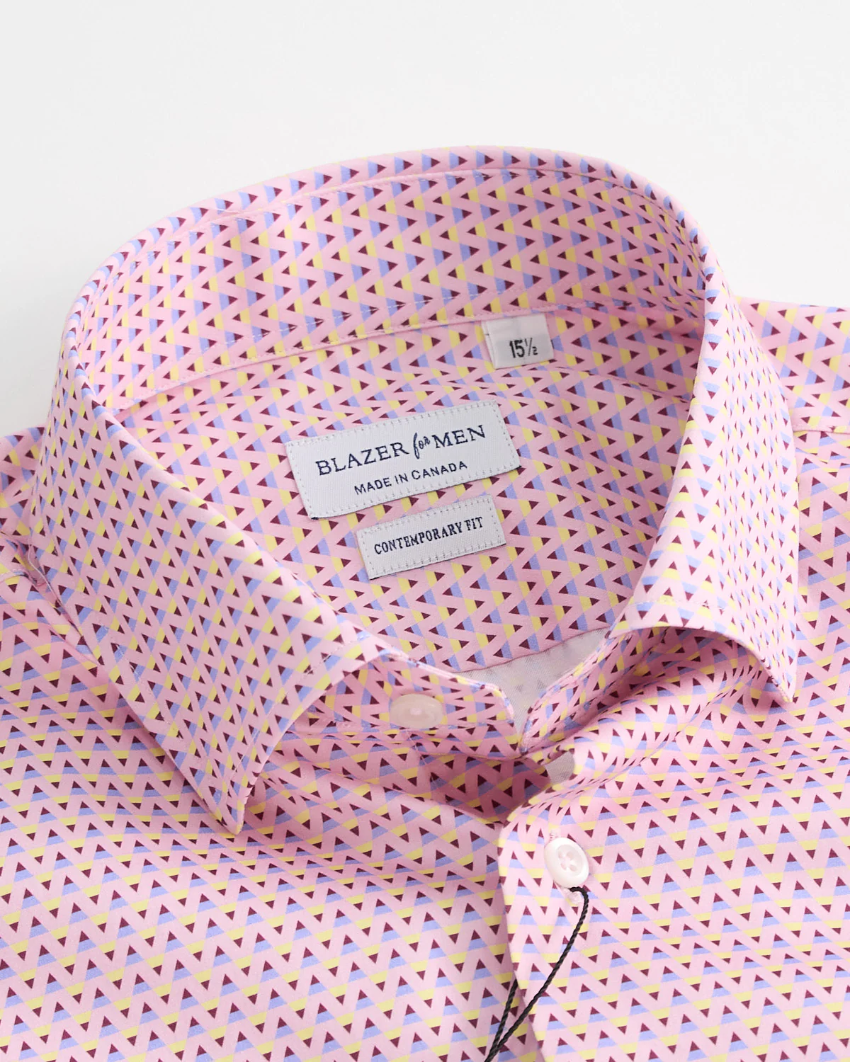 Retro Zig Zag Long Sleeve Cotton Shirt - Image 5