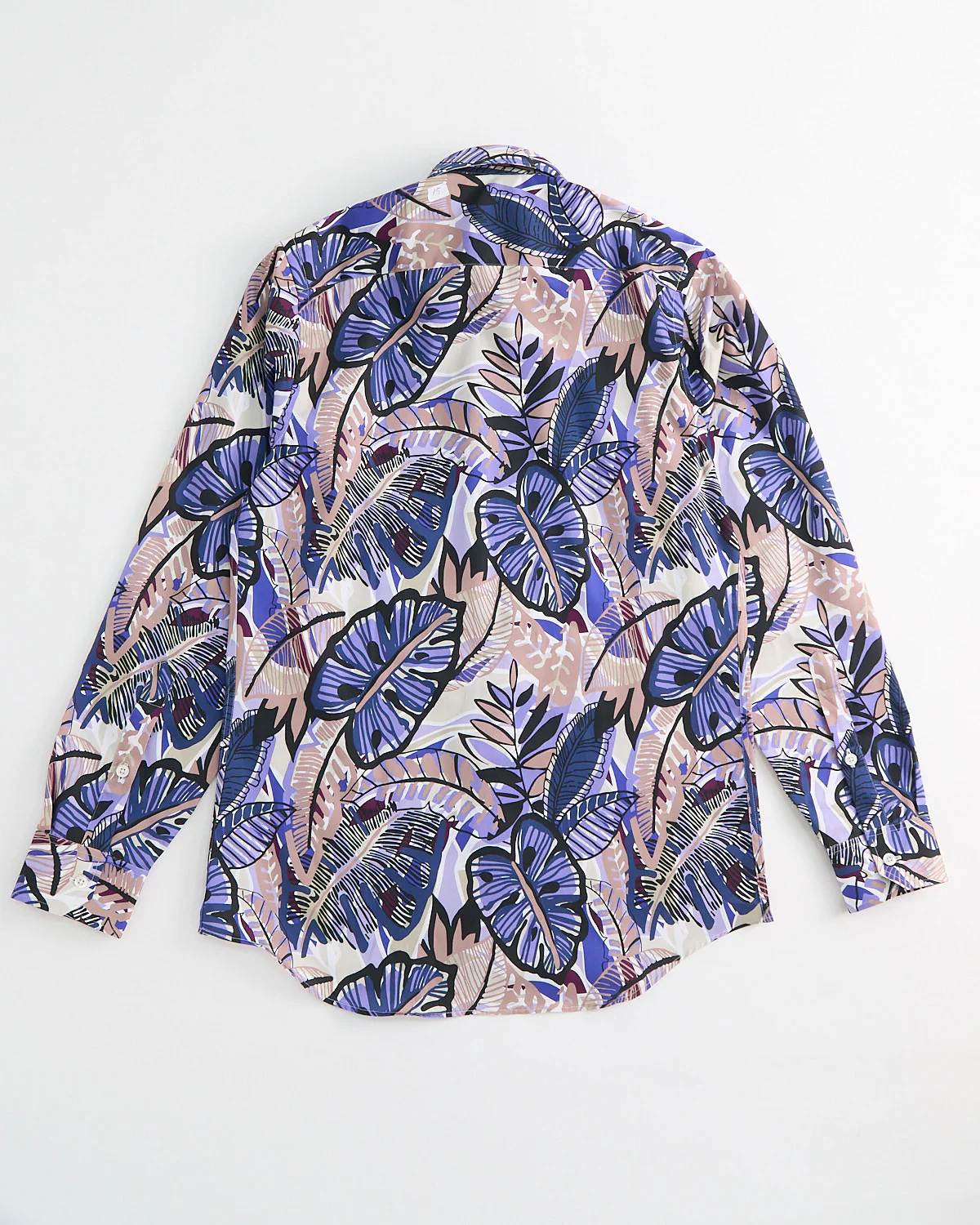 Trippy Monstera Print Long Sleeve Cotton Shirt - Image 6
