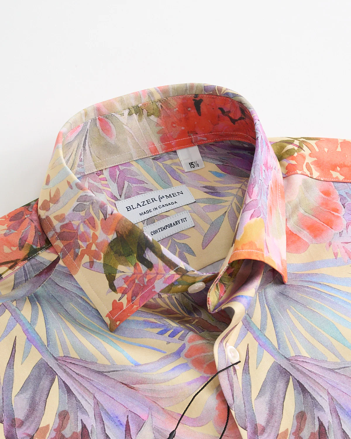 Watercolour Floral Long Sleeve Cotton Shirt - Image 3