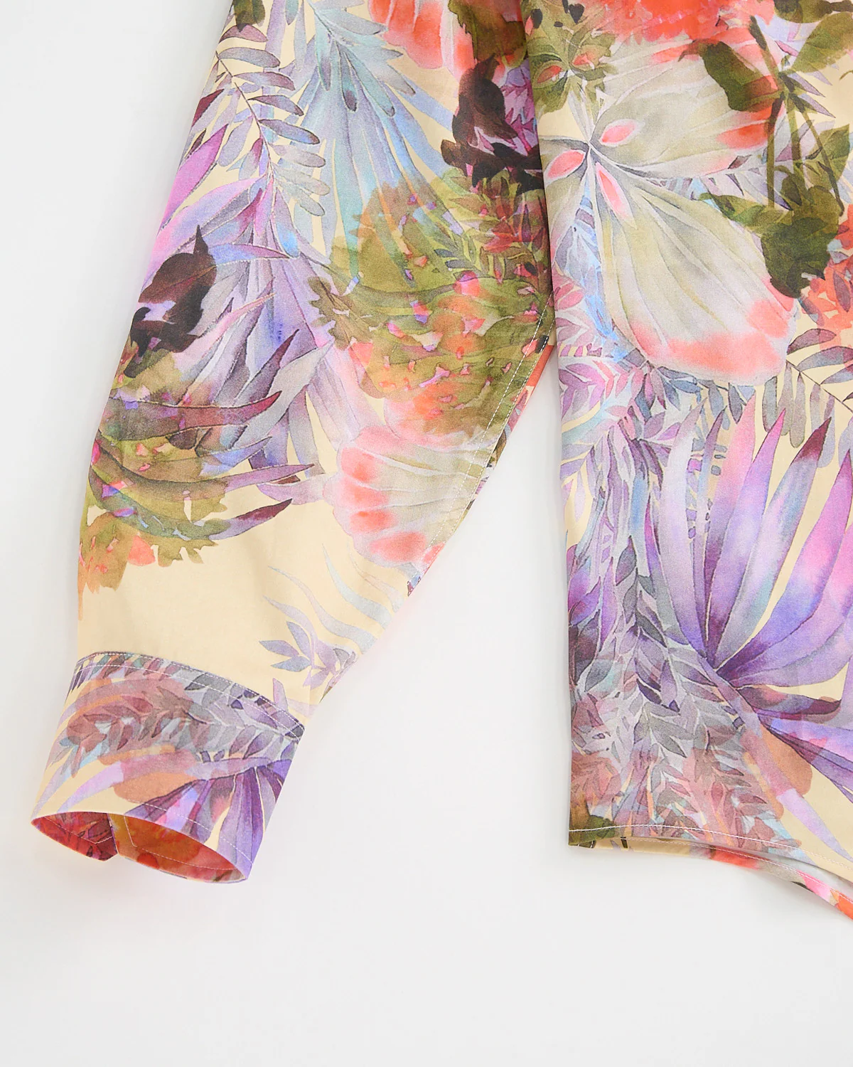 Watercolour Floral Long Sleeve Cotton Shirt - Image 4