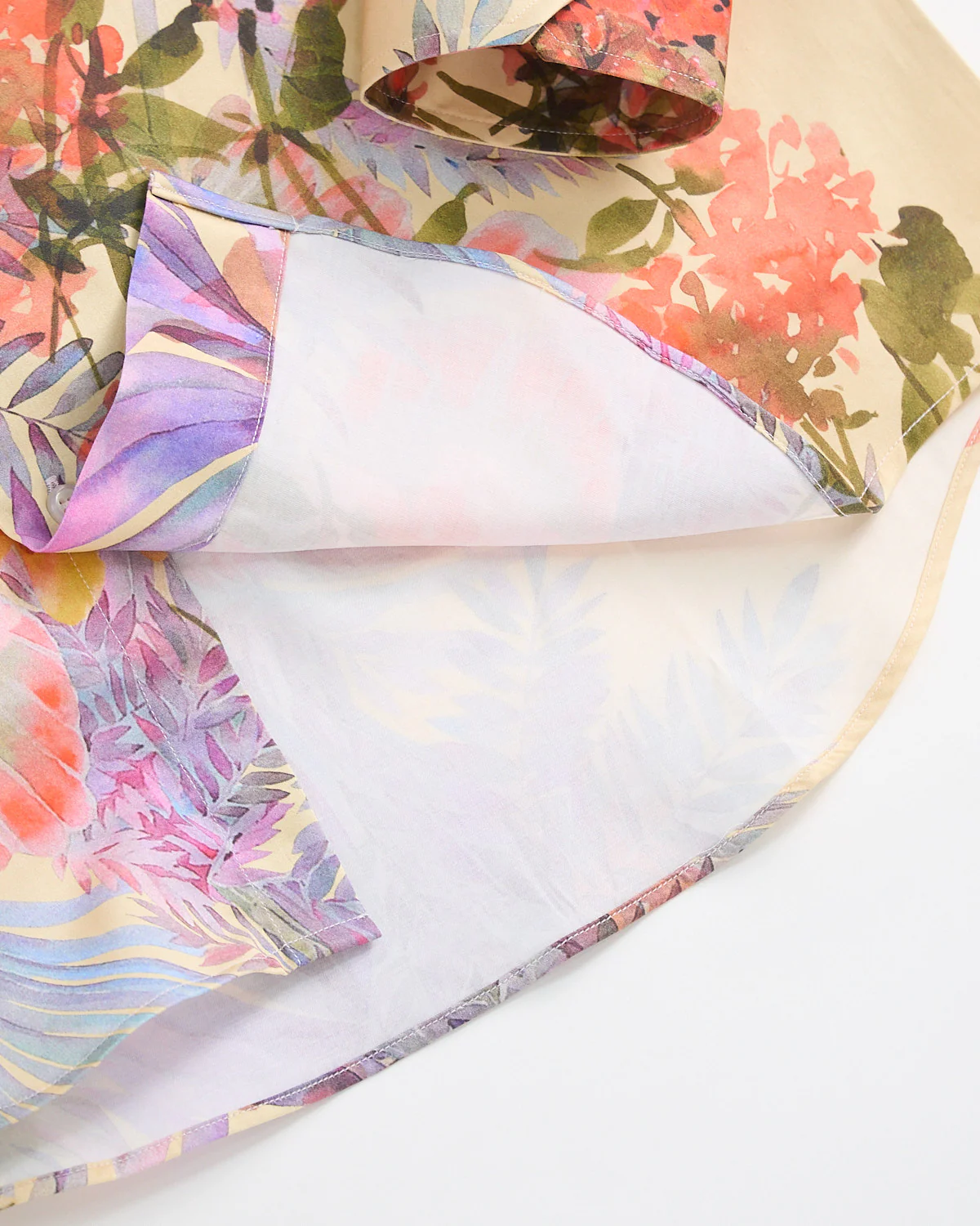 Watercolour Floral Long Sleeve Cotton Shirt - Image 5