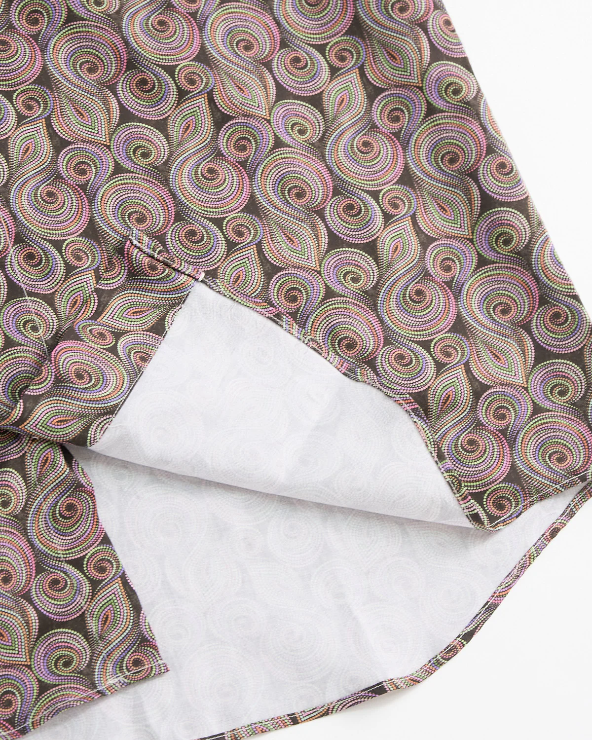 Whimsical Dots Printed Poplin Cotton Short Sleeve Shirt - Image 4