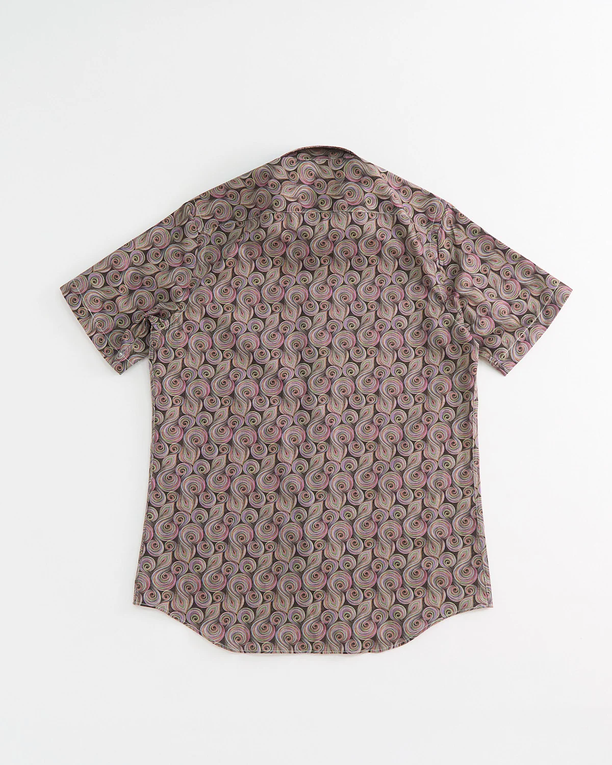 Whimsical Dots Printed Poplin Cotton Short Sleeve Shirt - Image 7