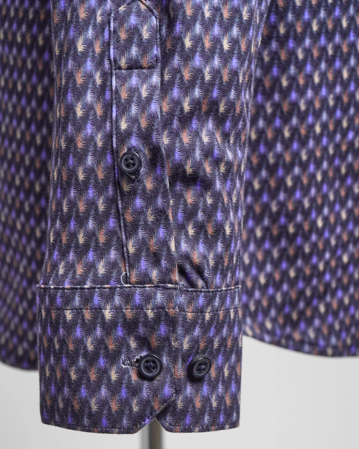 Feather Print Jersey Knit Shirt - Image 4