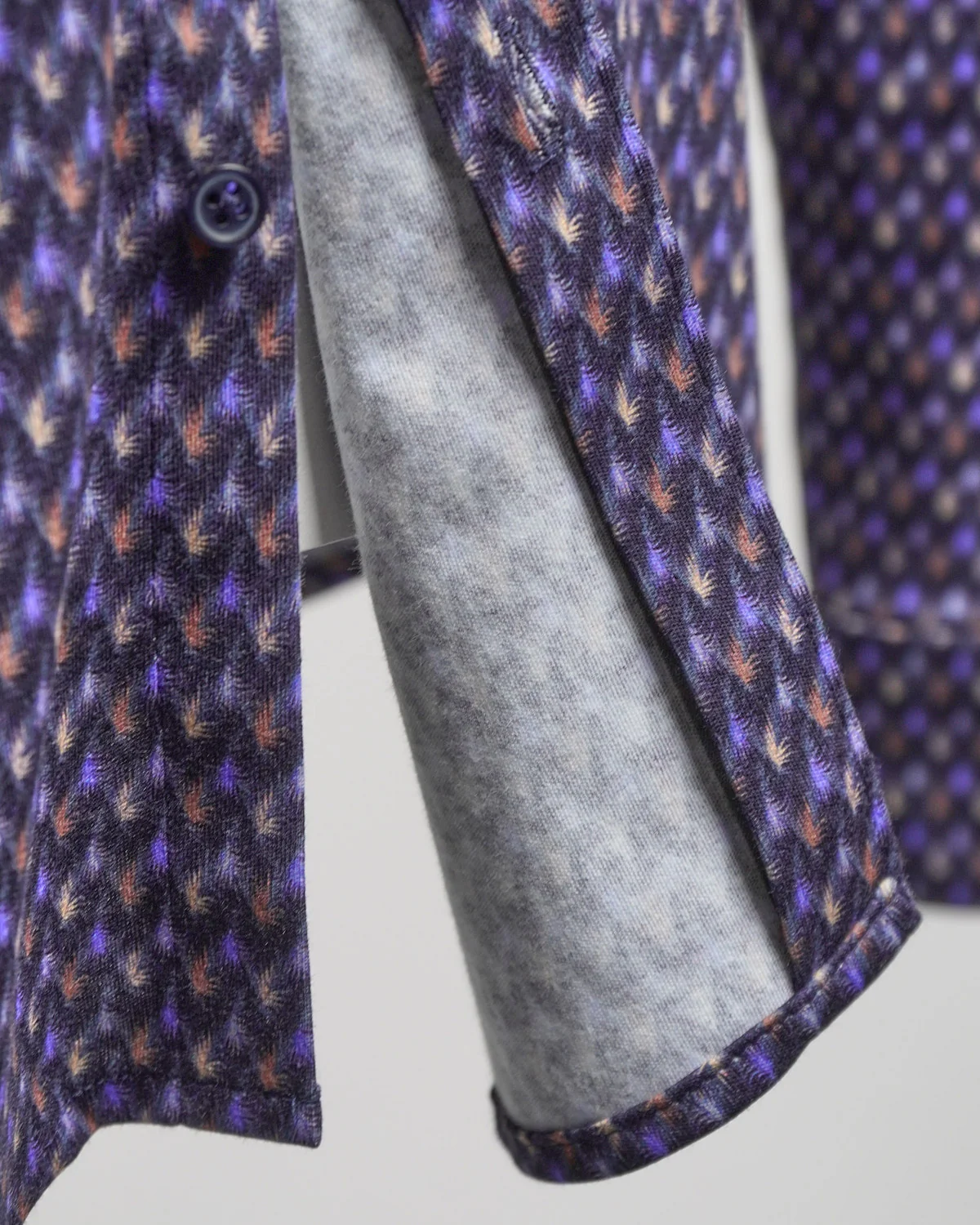 Feather Print Jersey Knit Shirt - Image 6