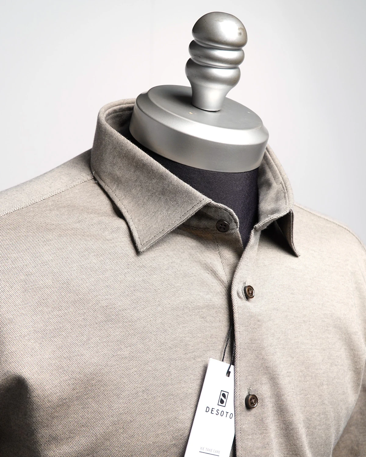 Pique Solid Jersey Knit Shirt - Image 5