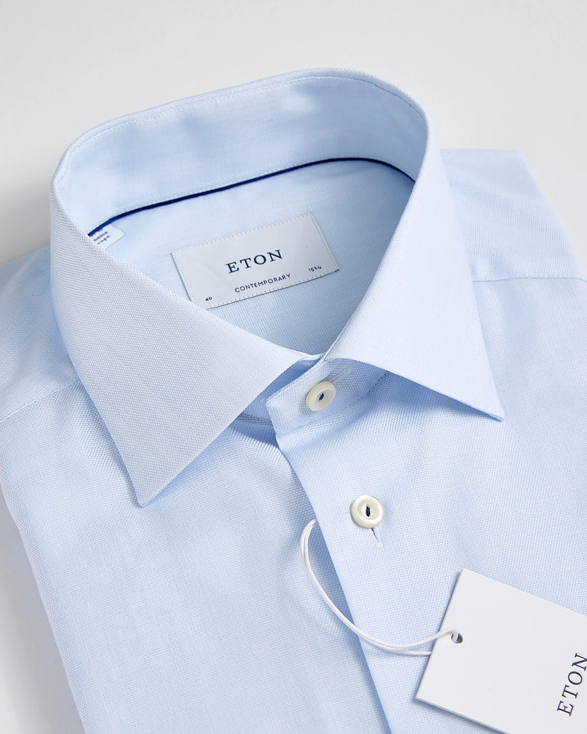 Cotton & Tencel Solid Contemporary Shirt - Image 4