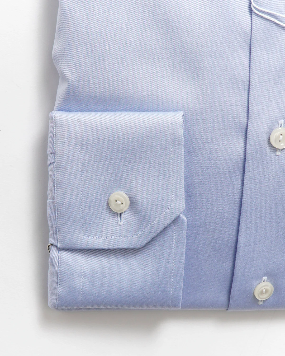 Signature Twill Light Blue Contemporary Dress Shirt - Image 3