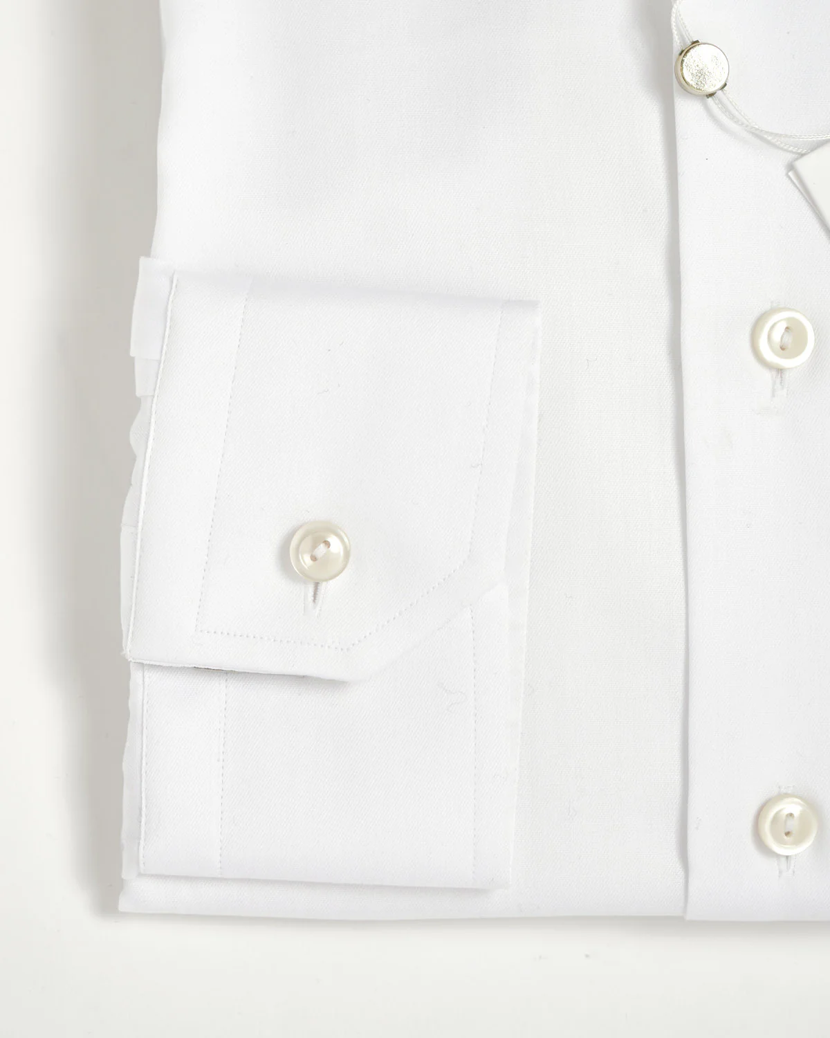 Signature White Twill Contemporary Shirt - Image 4