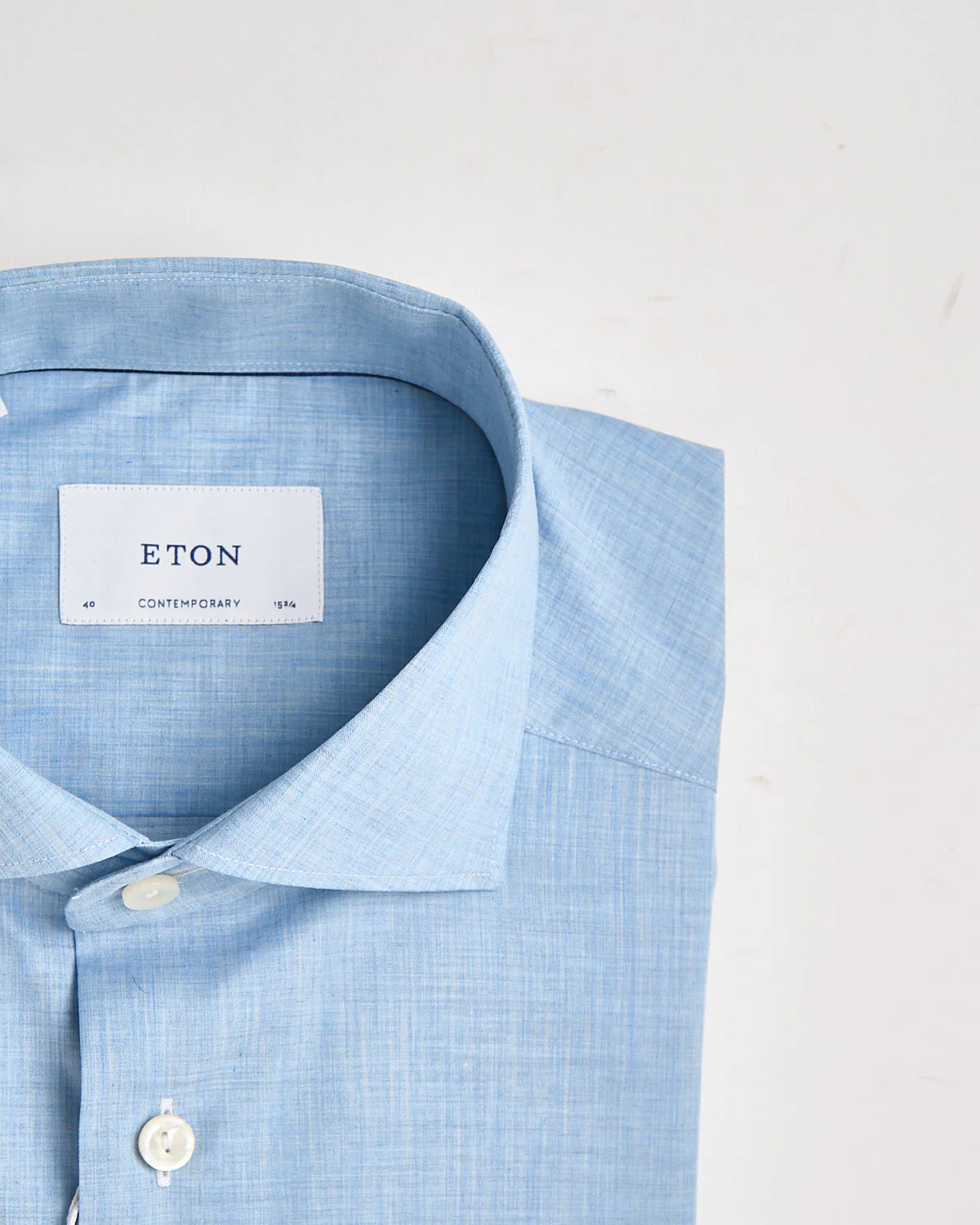 Solid Fine Twill Contemporary Shirt - Image 3