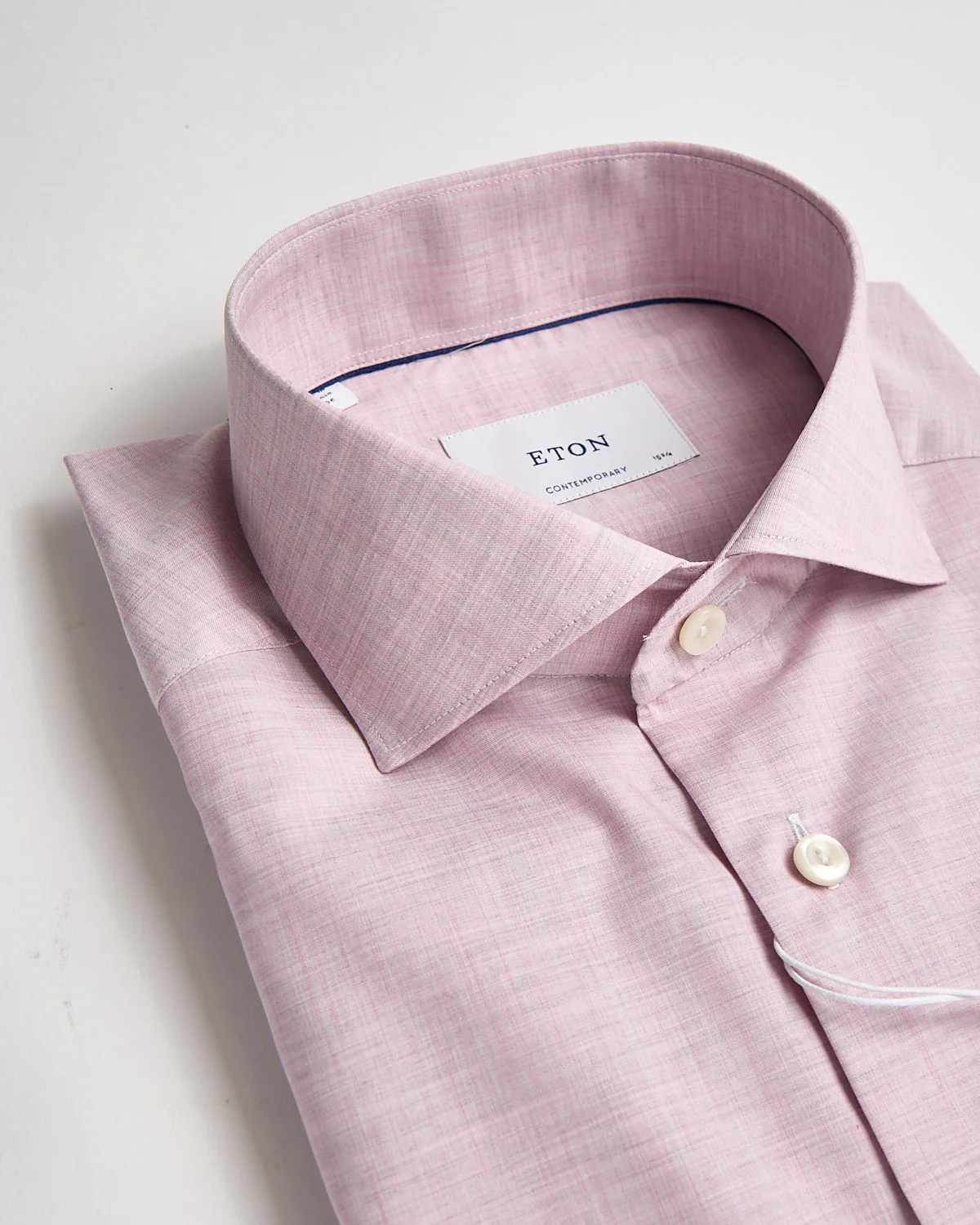 Solid Fine Twill Contemporary Shirt - Image 4