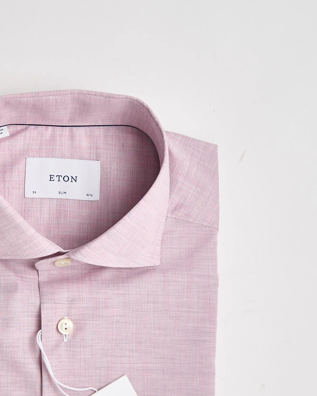 Solid Fine Twill Slim Shirt - Image 3