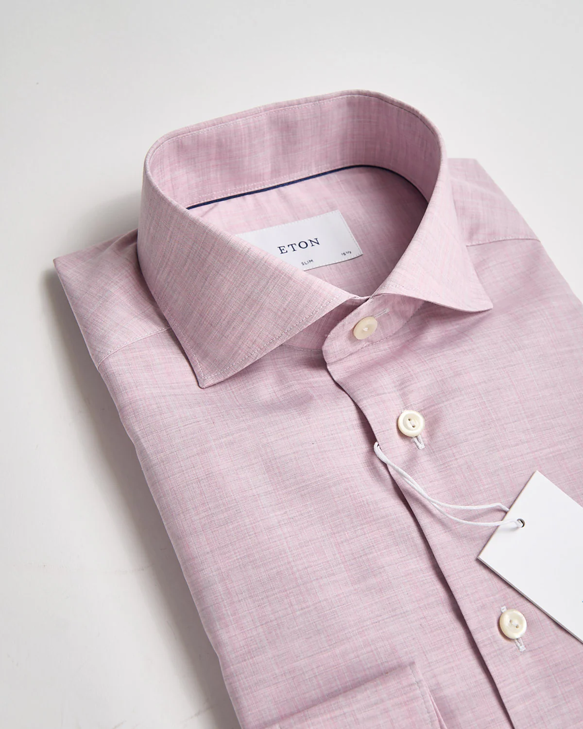 Solid Fine Twill Slim Shirt - Image 4