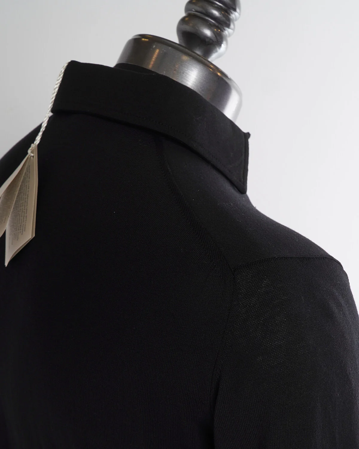 Long Sleeve Crepe Cotton Polo - Image 3