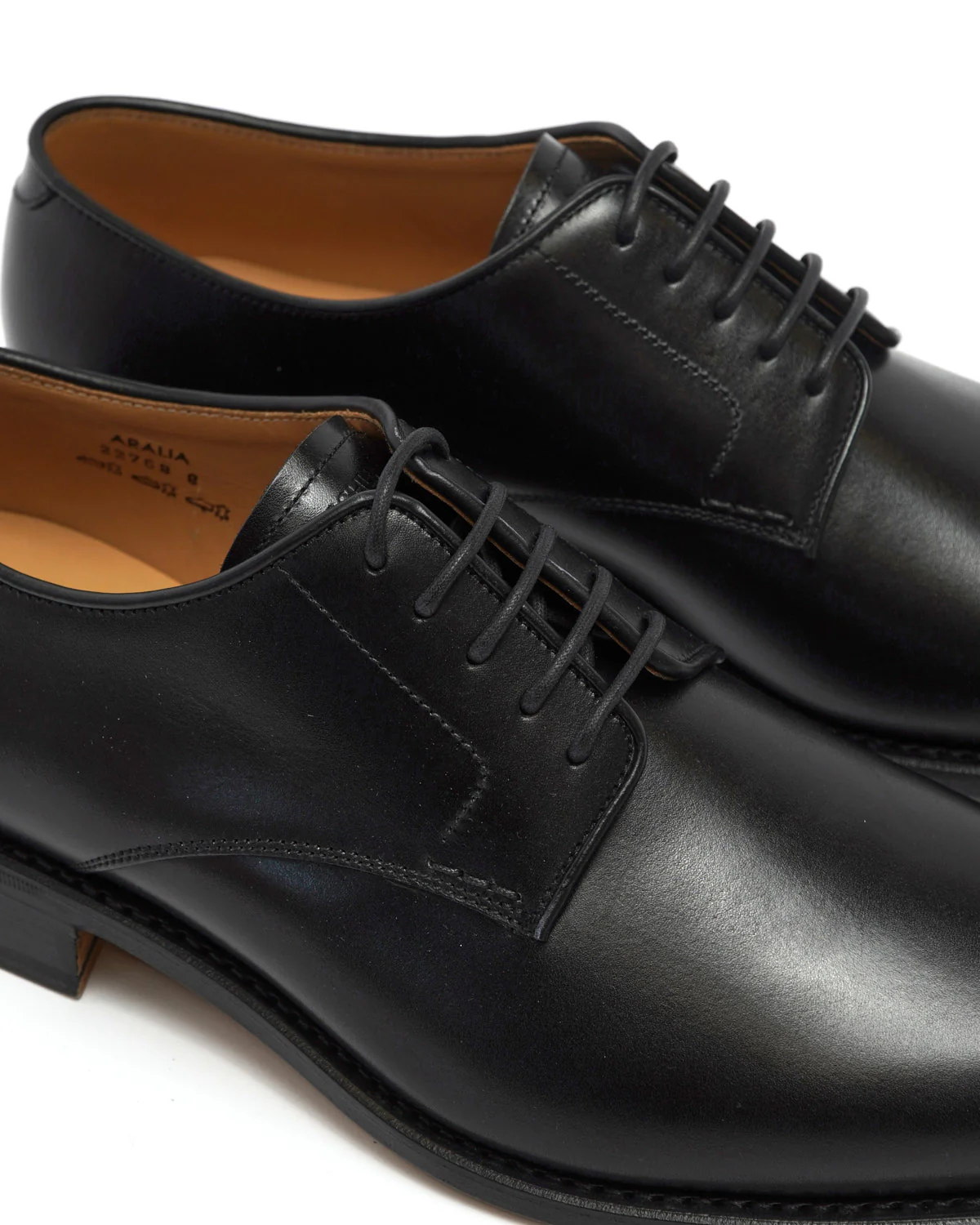 Aralia Derby Boxcalf Black Dress Shoe - Image 7