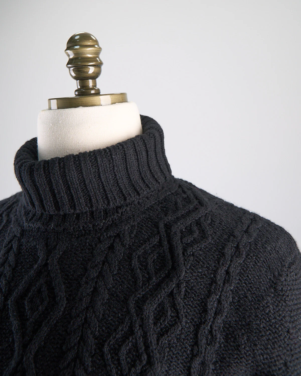 Aran Cableknit Turtleneck Sweater - Image 4