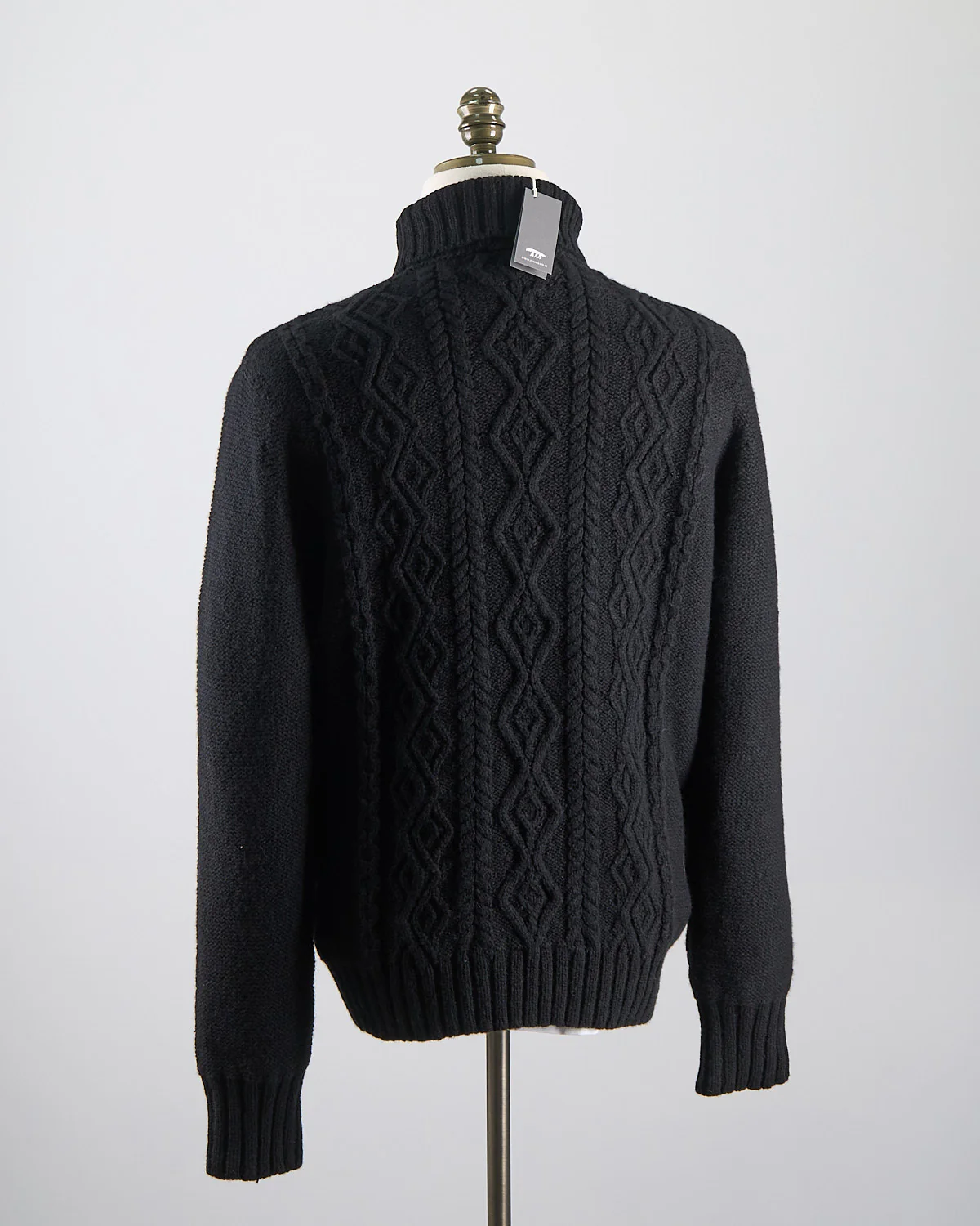 Aran Cableknit Turtleneck Sweater - Image 8