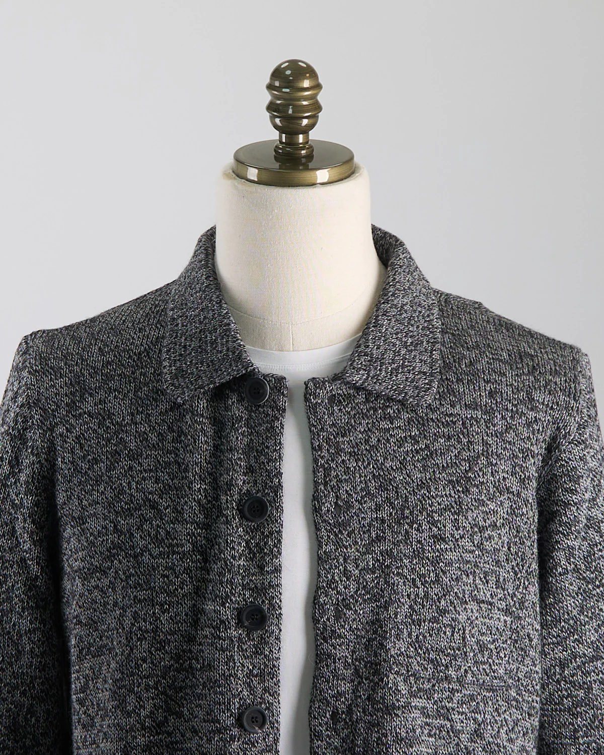 Classic Knit Shirt Jacket - Image 4