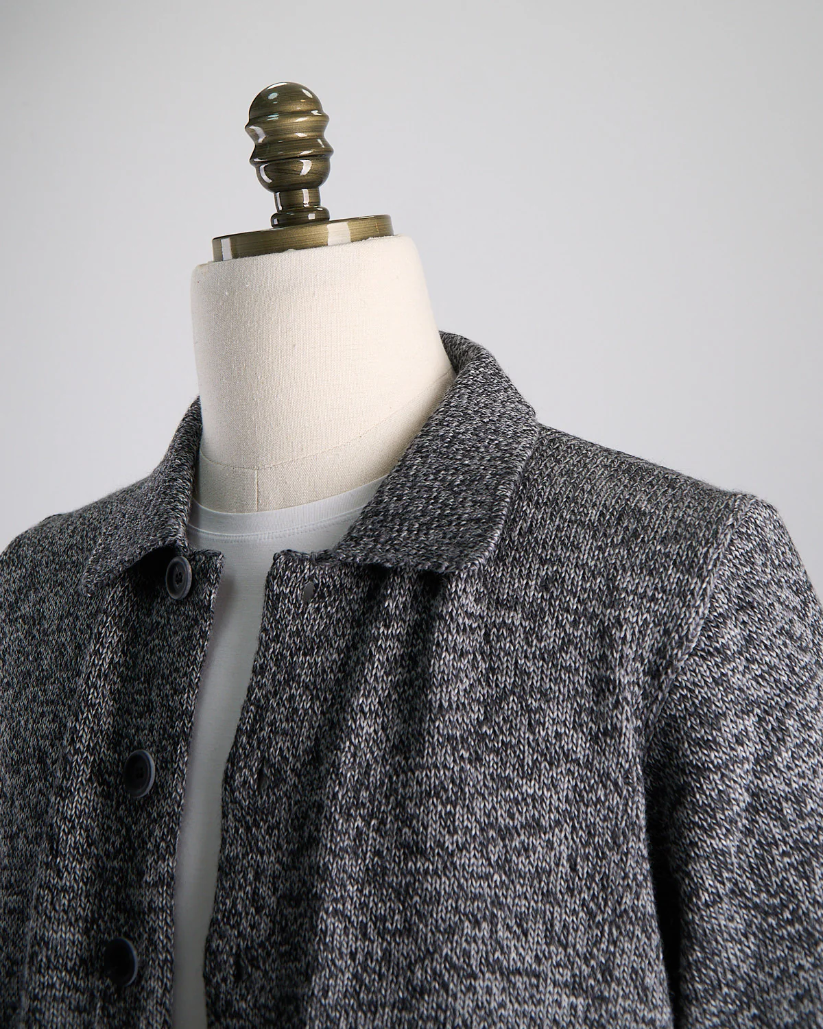 Classic Knit Shirt Jacket - Image 5