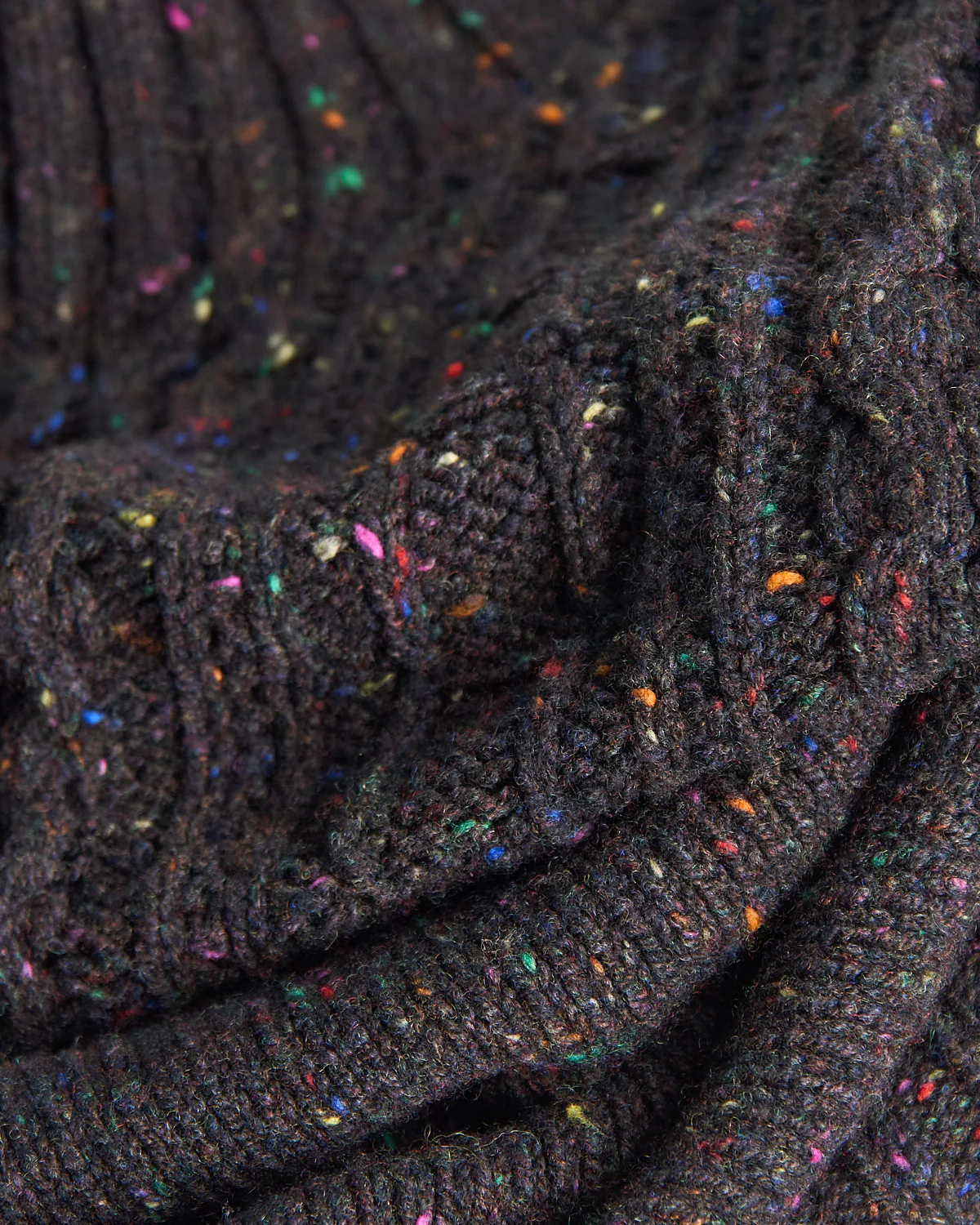 Donegal Maírtín Beag Cableknit Button Mock Sweater - Image 5