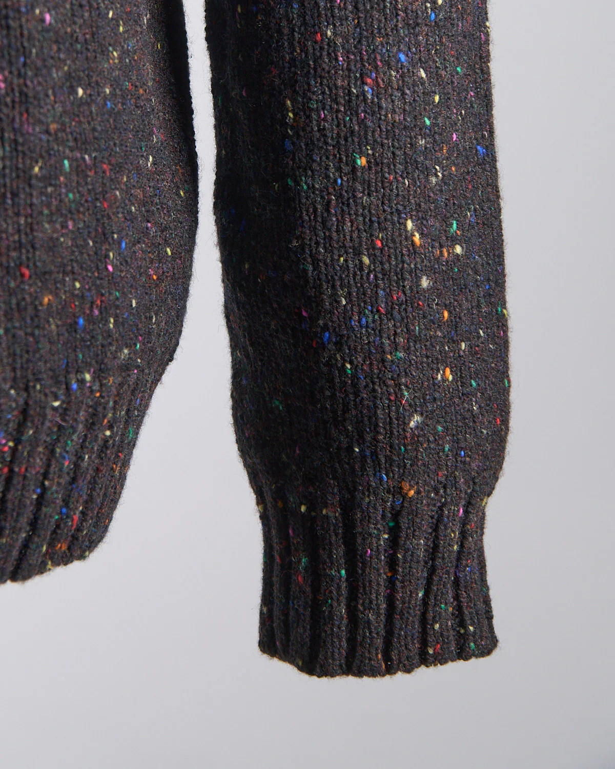 Donegal Maírtín Beag Cableknit Button Mock Sweater - Image 7