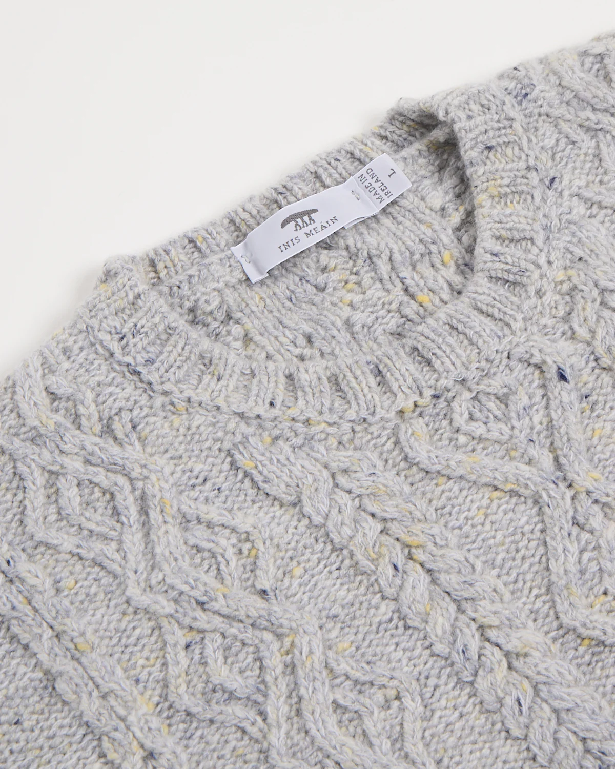 Cashmere Celebration Aran Cable Crewneck Sweater - Image 3