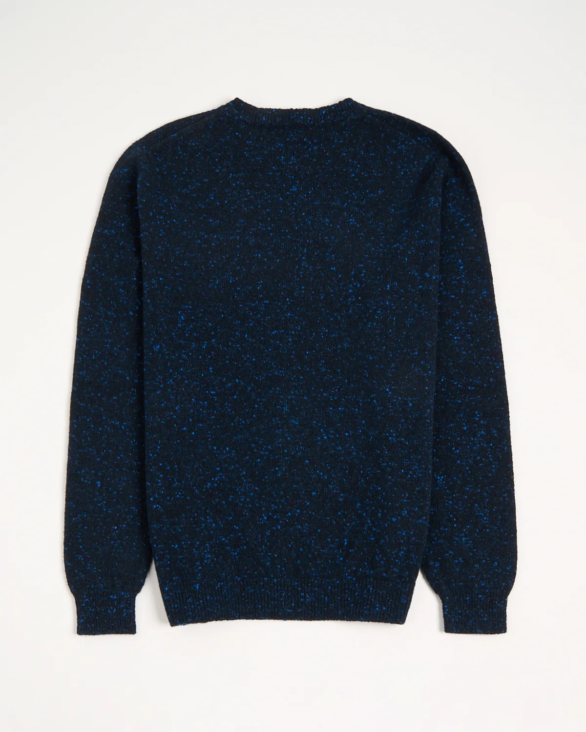 Wool-Cashmere Classic Light Weight Flat Stitch Crewneck Sweater - Image 5