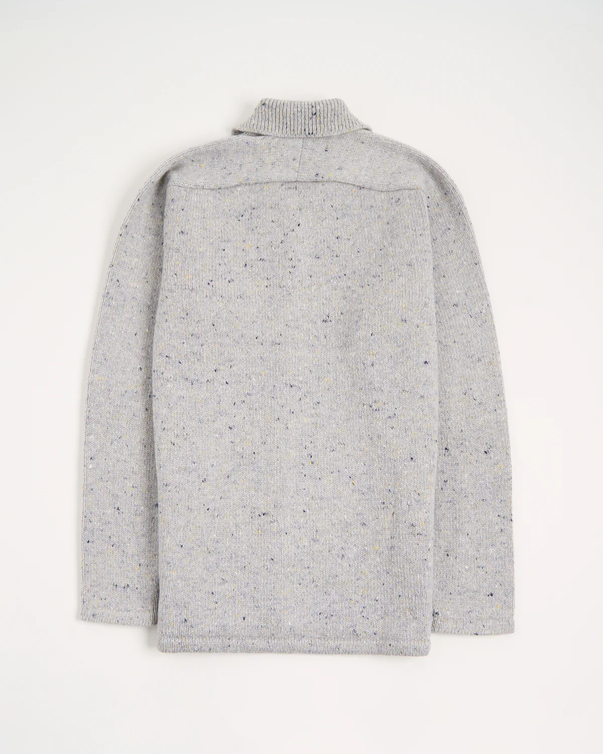 Wool-Cashmere Shirt Collar Carpenter's Jacket Sweater - Image 3