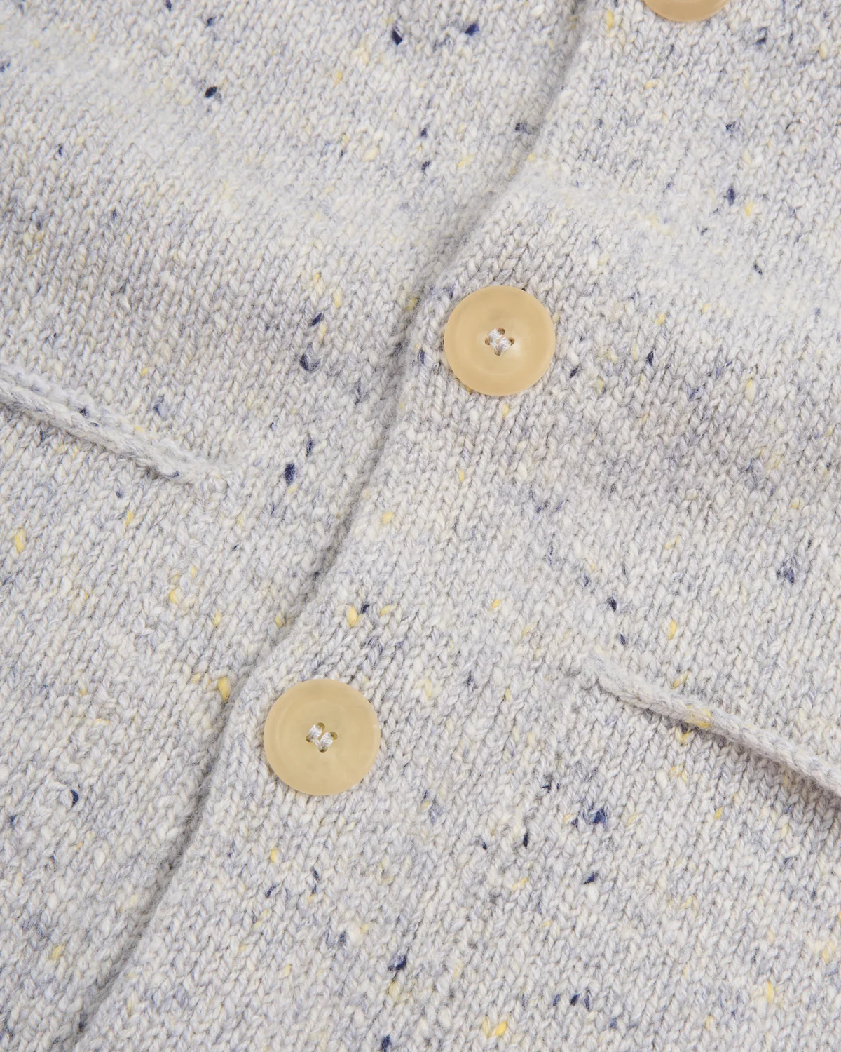 Wool-Cashmere Shirt Collar Carpenter's Jacket Sweater - Image 4