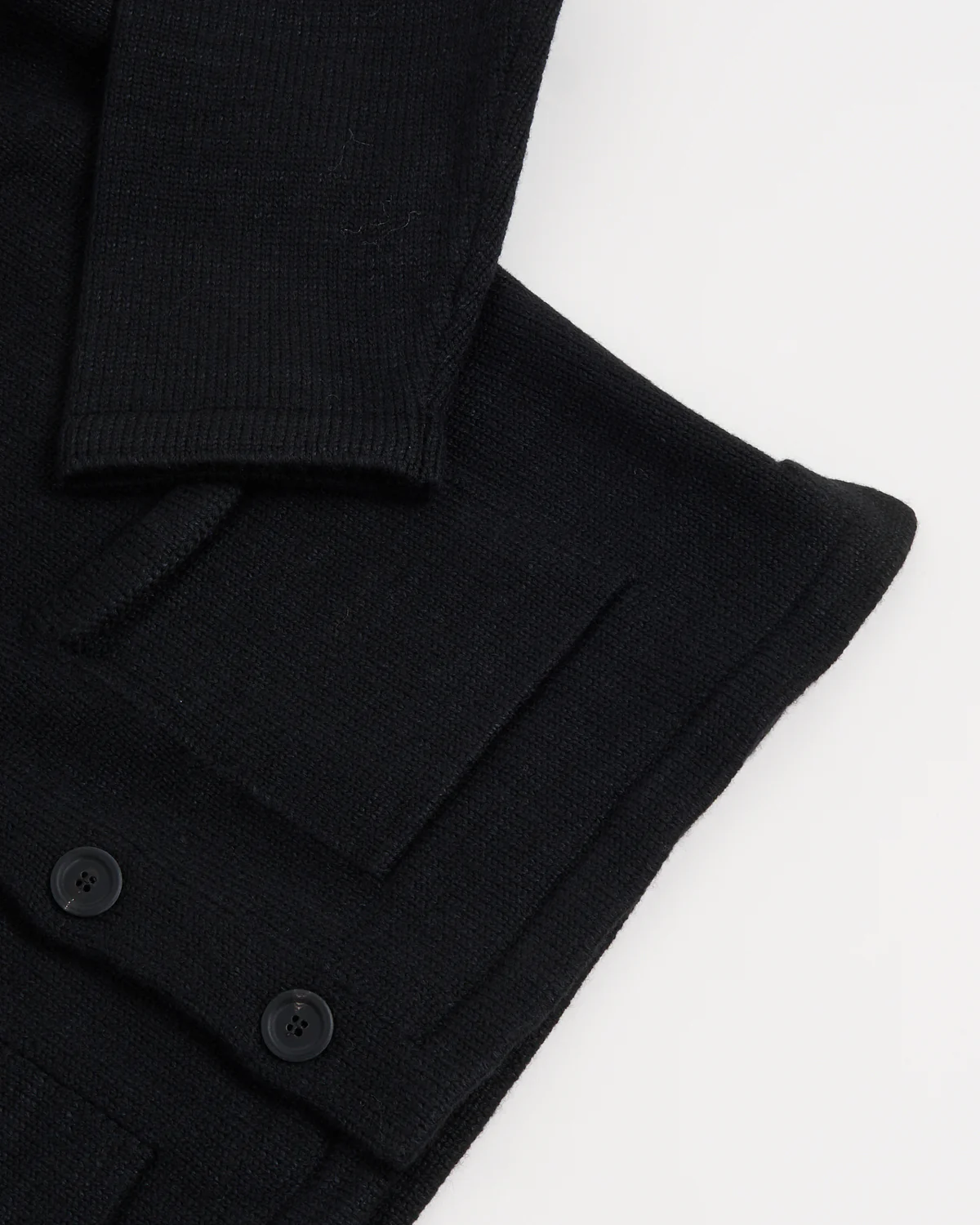 Wool-Linen Notch Lapel 'Pub Jacket' Sweater - Image 5