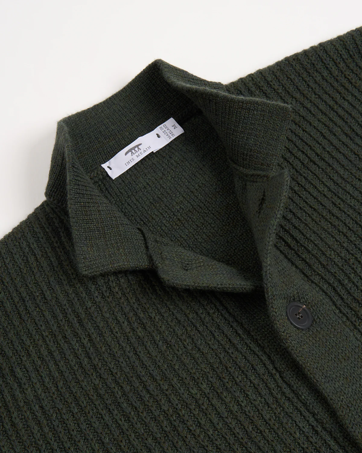 Wool-Linen Ribbed Boat Builder Cardigan Sweater - Image 3