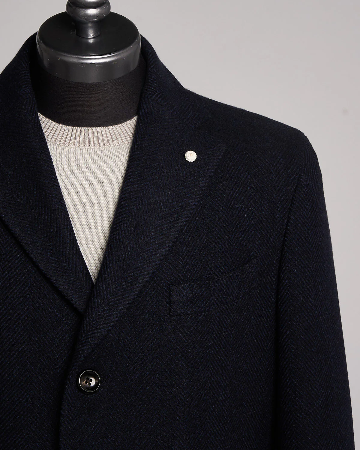 Drago Herringbone Wool & Cashmere Hybrid Topcoat - Image 4
