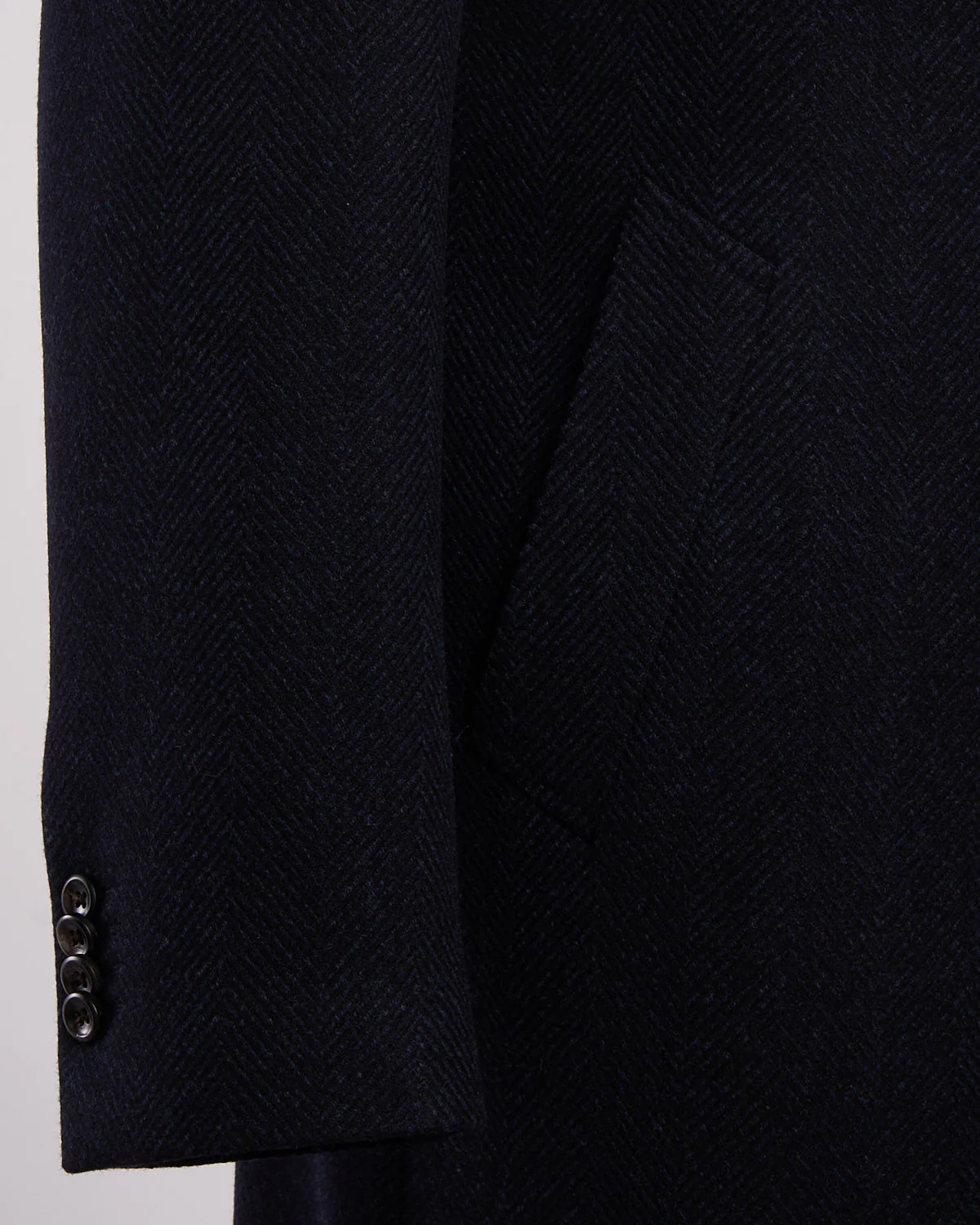 Drago Herringbone Wool & Cashmere Hybrid Topcoat - Image 8
