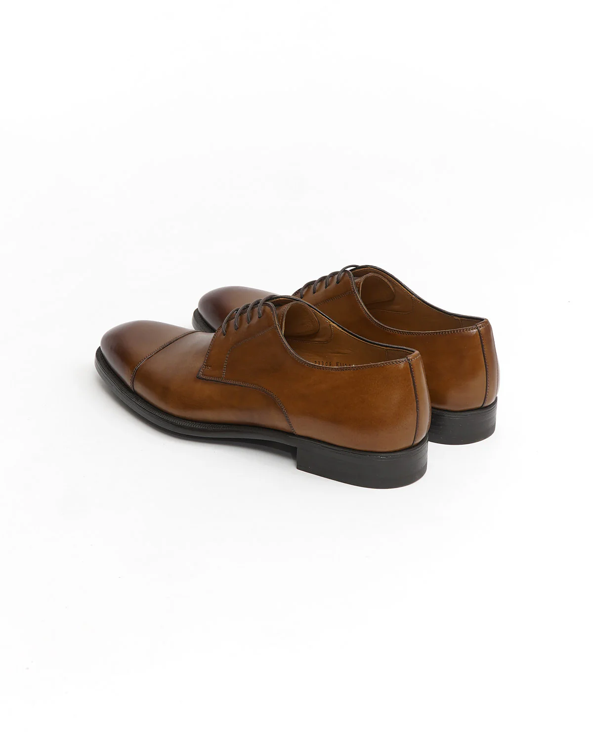 Harlan Leather Blucher Cap Toe Dress Shoes - Image 5