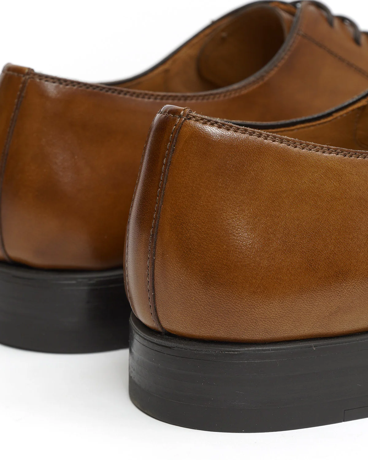 Harlan Leather Blucher Cap Toe Dress Shoes - Image 9