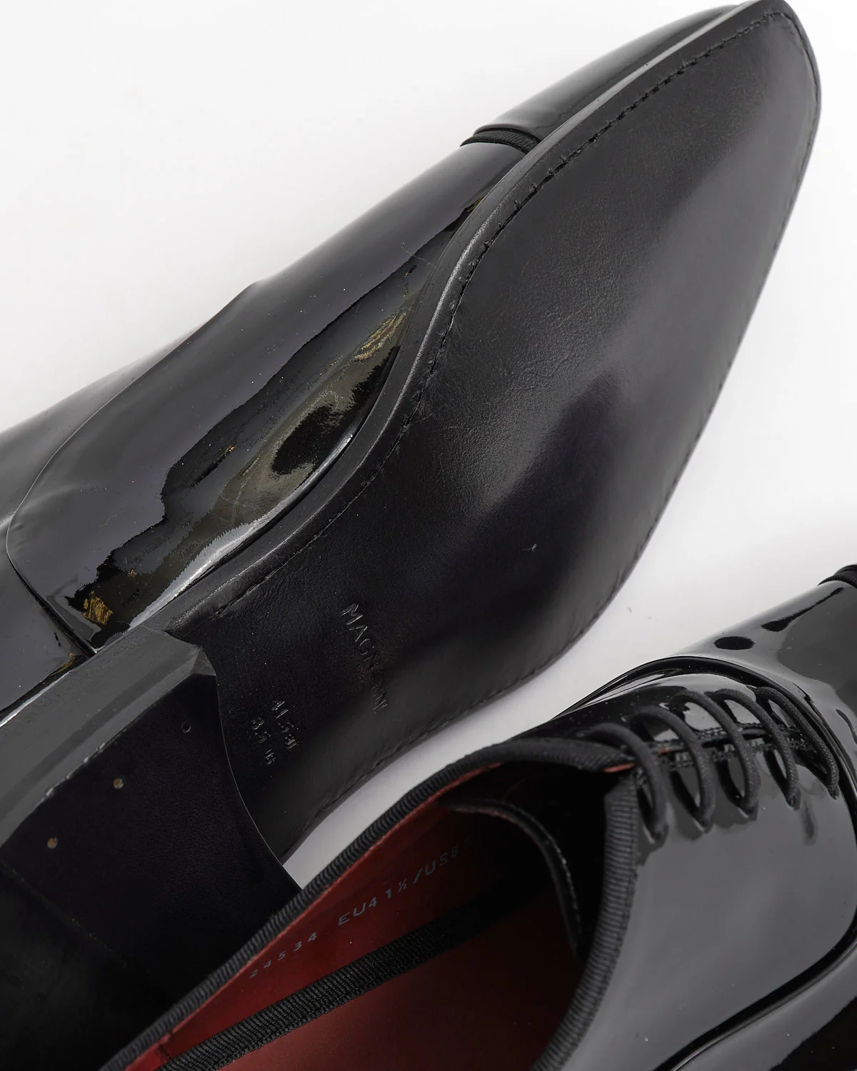 Jadiel Patent Leather Formal Toe Cap Oxford Shoes - Image 11