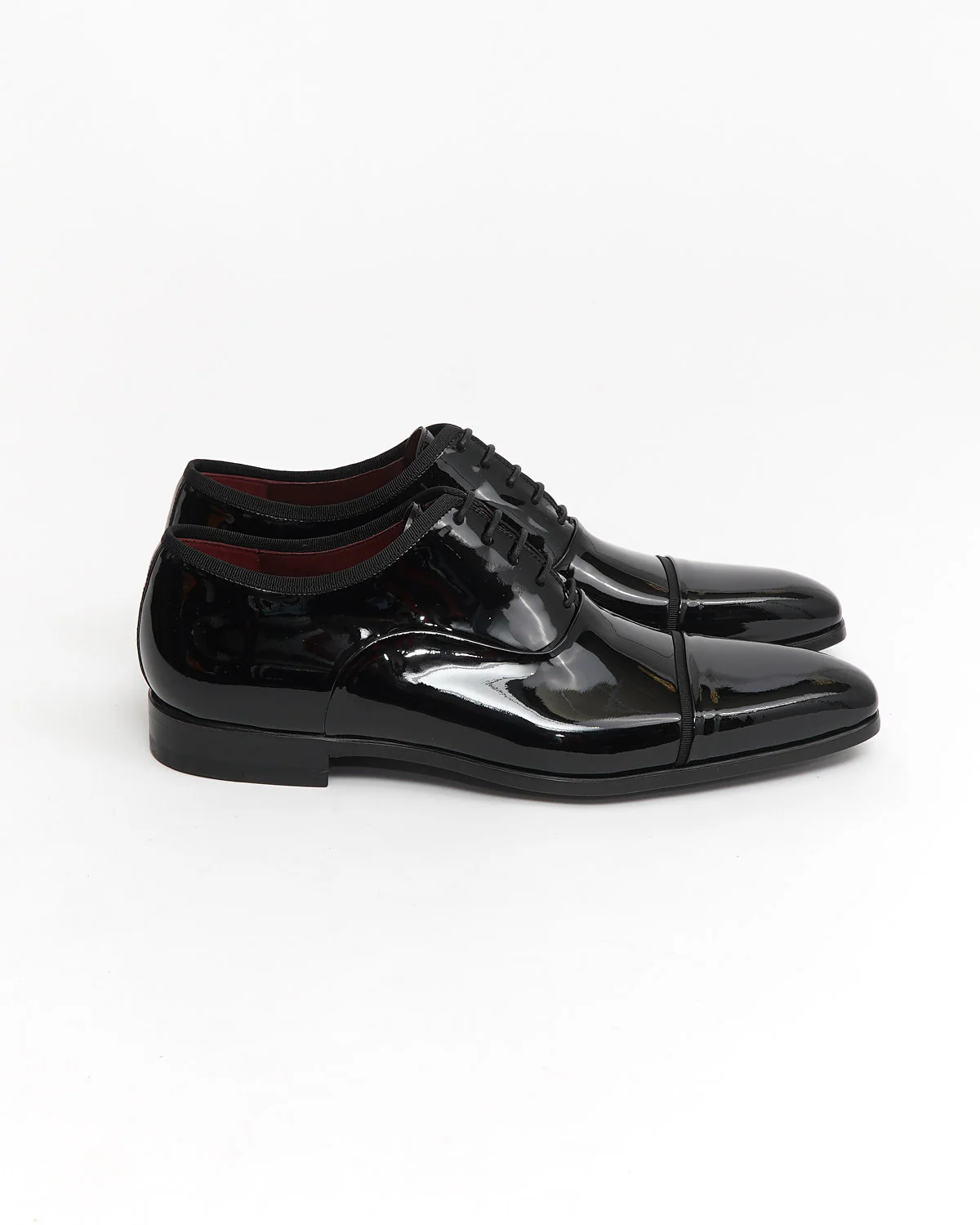Jadiel Patent Leather Formal Toe Cap Oxford Shoes - Image 5