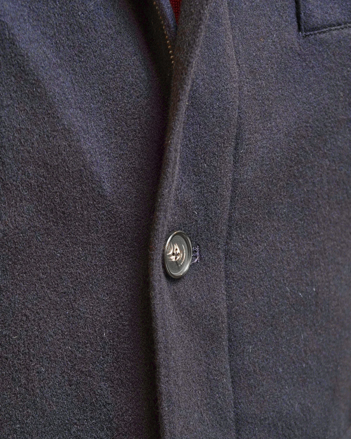 Navy Wool & Cashmere Quilted Hybrid Jacket - Image 5