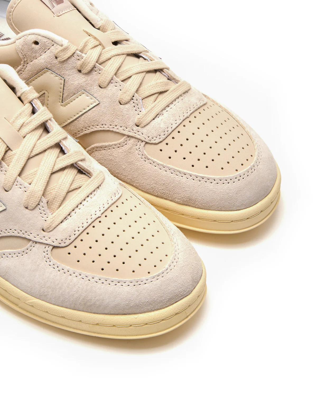 Bisque & Linen T500 Court Sneakers - Image 5