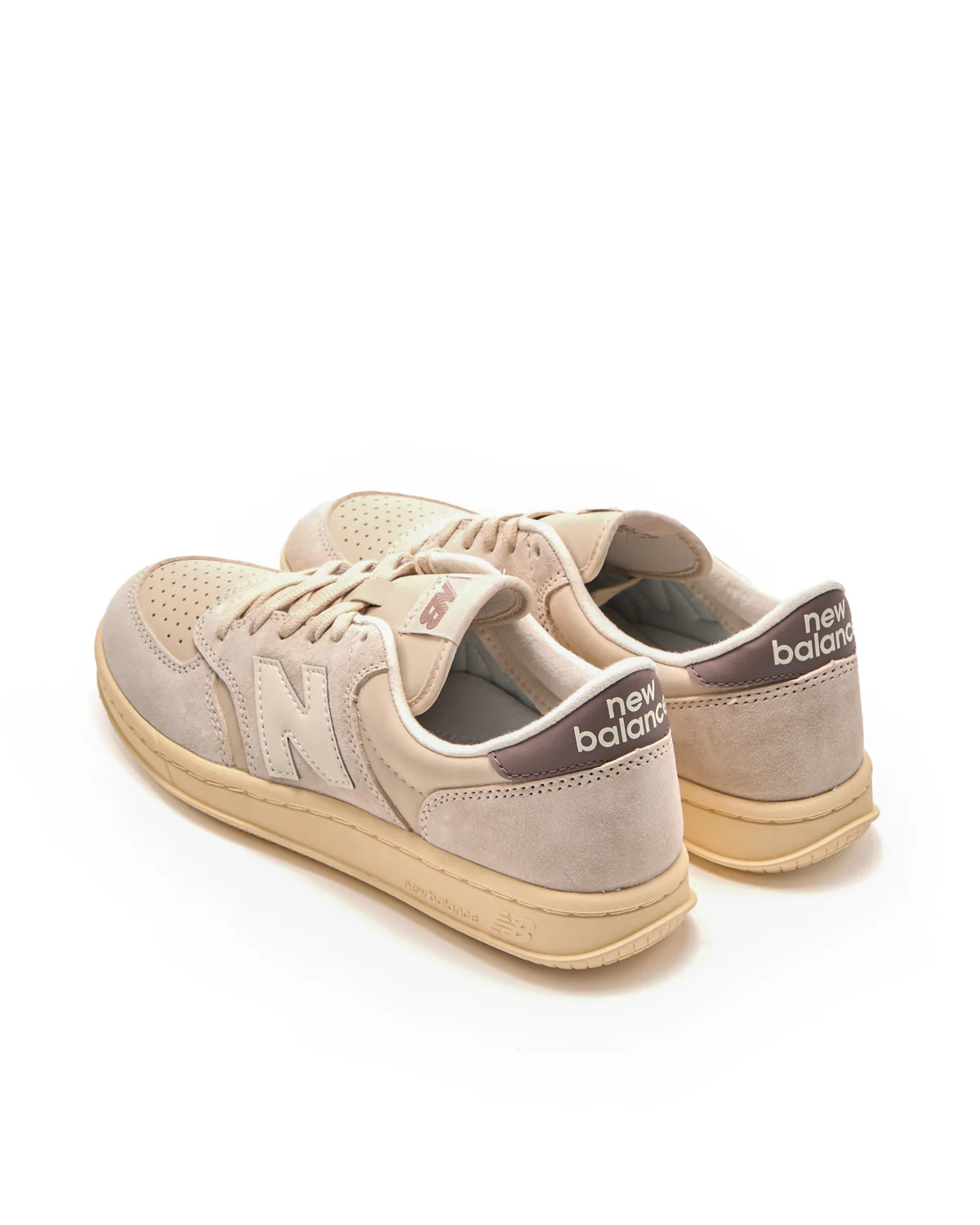 Bisque & Linen T500 Court Sneakers - Image 6