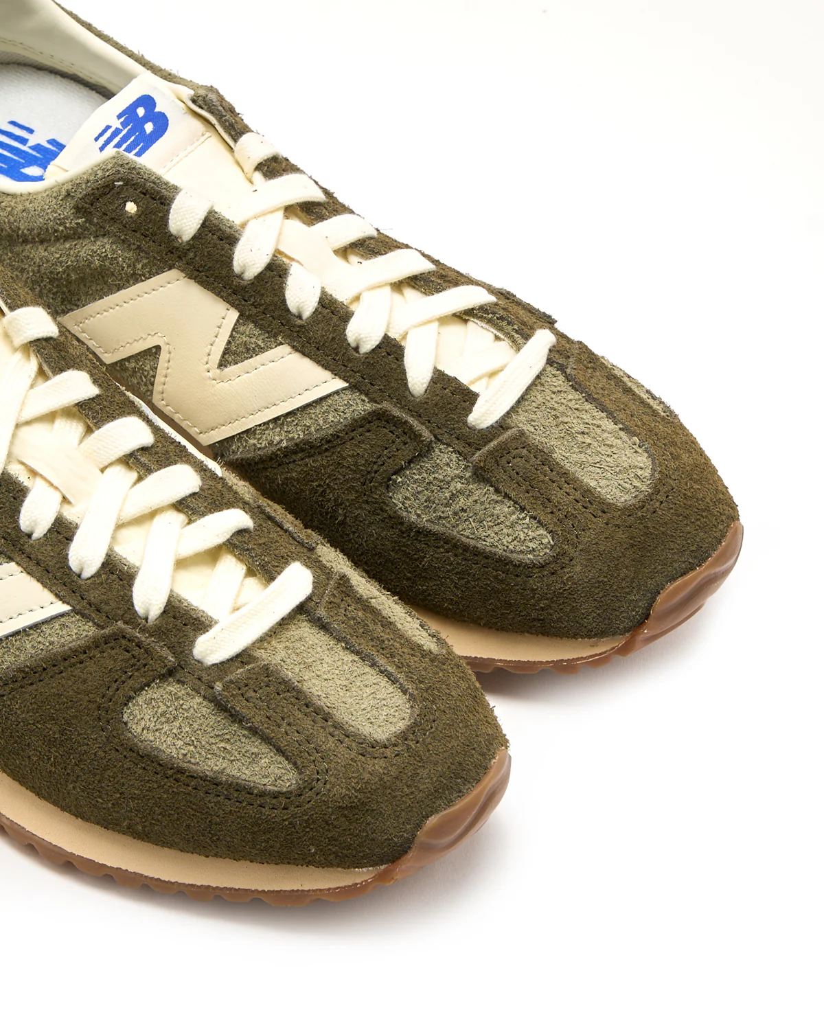 Dark Olivine Felted Suede 471 Sneakers - Image 5