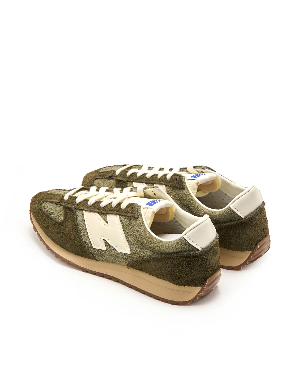 Dark Olivine Felted Suede 471 Sneakers - Image 6