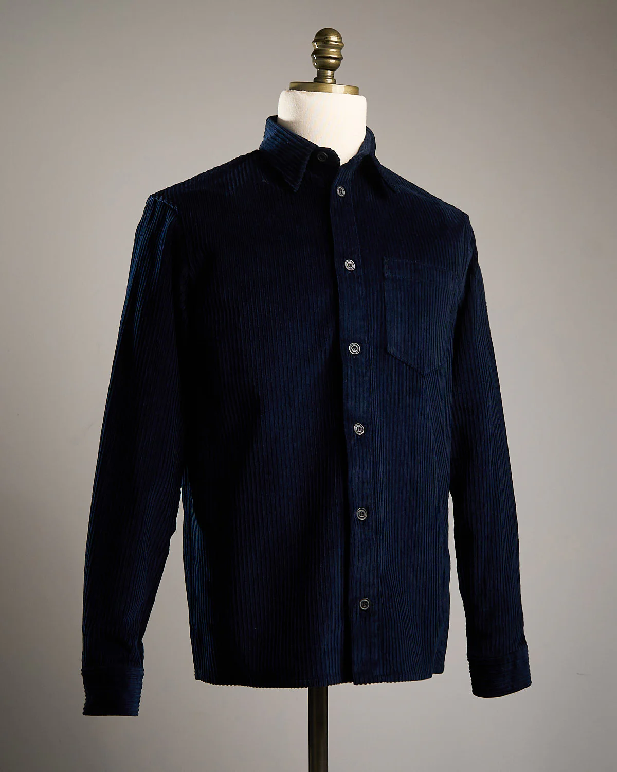 Corduroy Overshirt With Moon Badge - Image 3