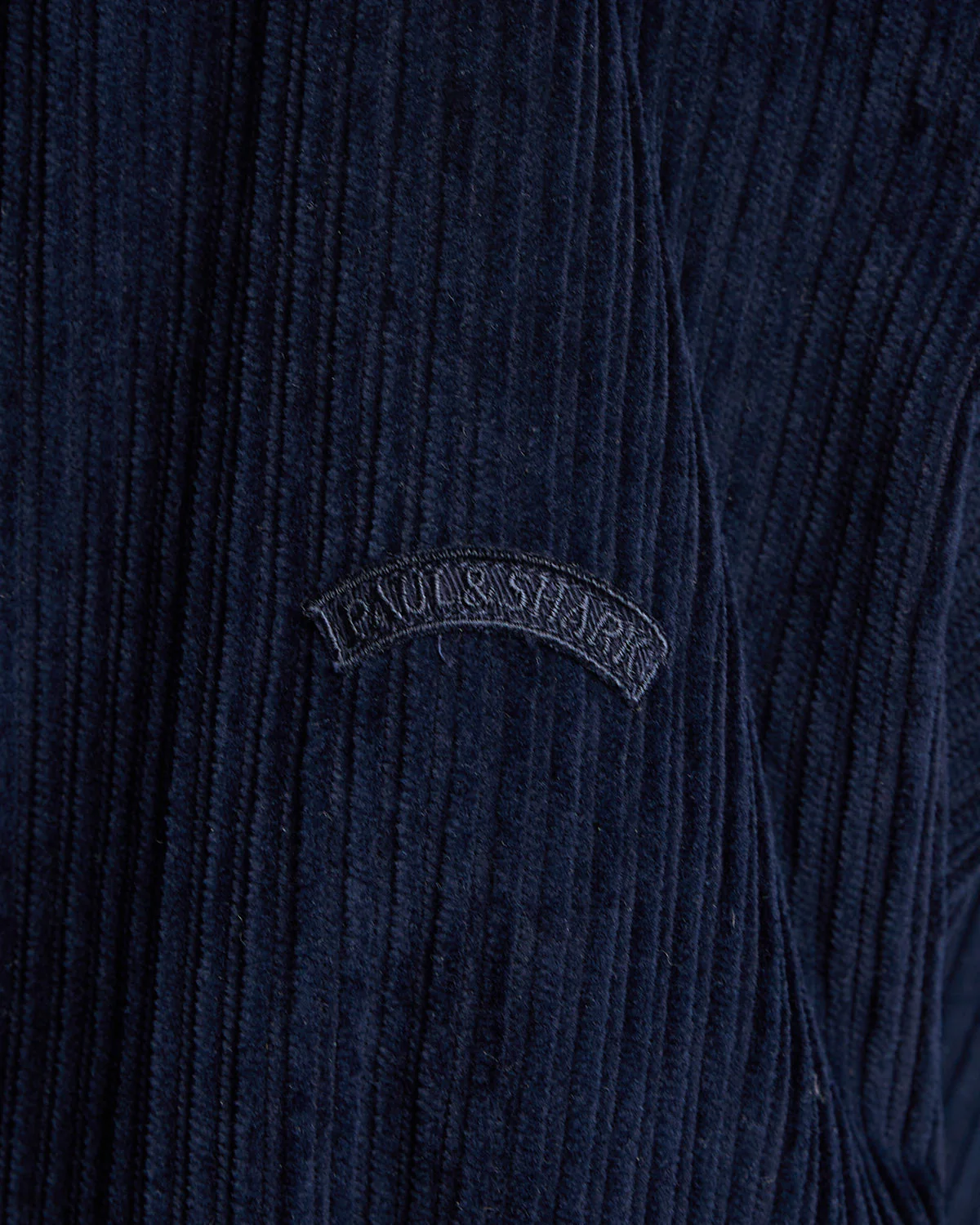Corduroy Overshirt With Moon Badge - Image 4